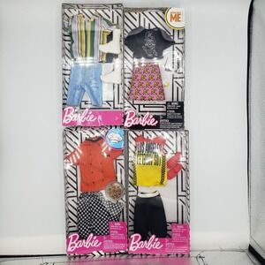 Barbie Ken Clothes Lot Of 4 Pizza Chef, Streetware, Minions NIB